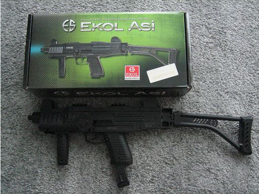 Ekol ASI schietpistool / machinepistool met klapstok