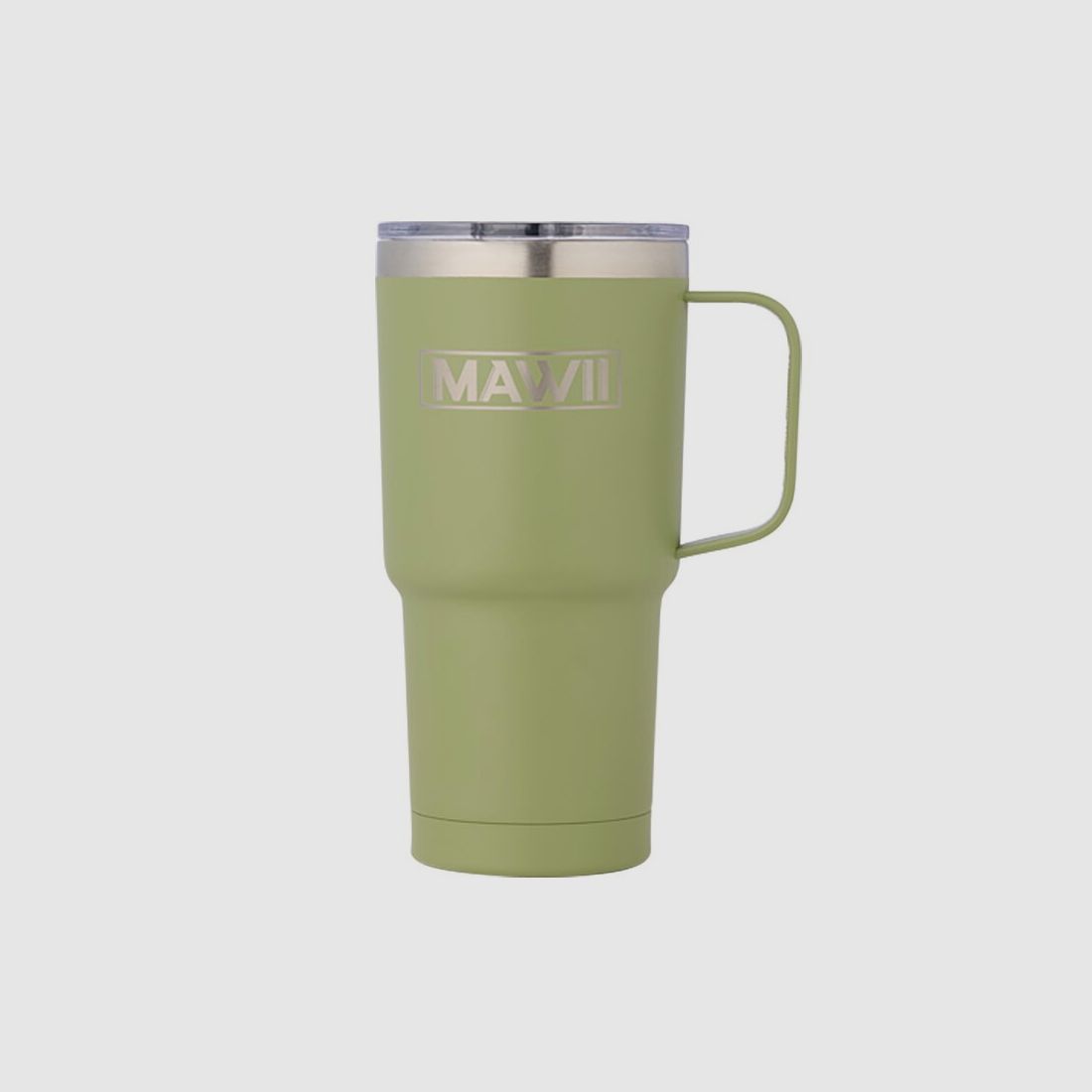 Bicchiere in Acciaio Inossidabile con Manico, 600 ml, Oliva, immagine 1 di 10