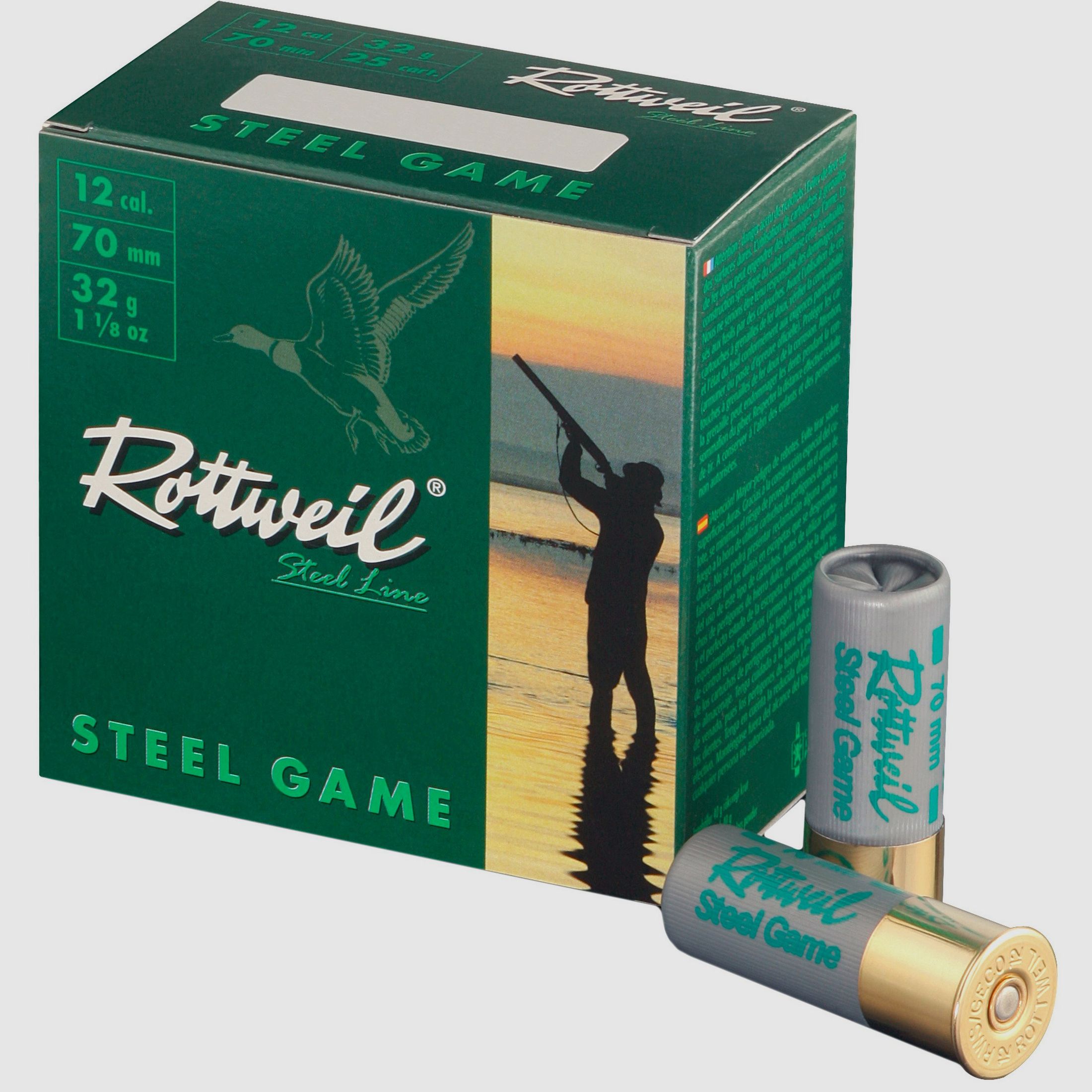 Rottweil Schrotpatronen Steel Game 12-70 3,25 mm