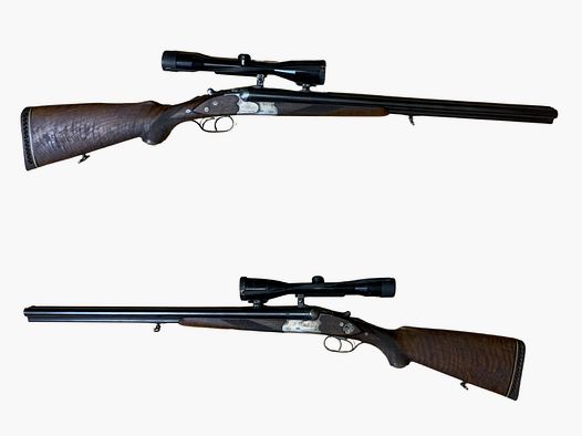 Boren J.P. Sauer en Zoon Kal. 8x57 IR en 16/70 ZF. Hensoldt Wetzlar 6x42