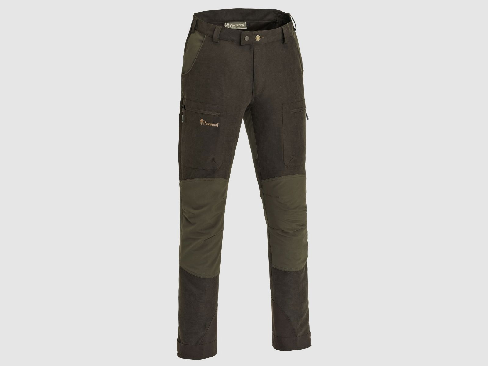 Pinewood Hose Caribou Hunt Suede Brown/D.Olive