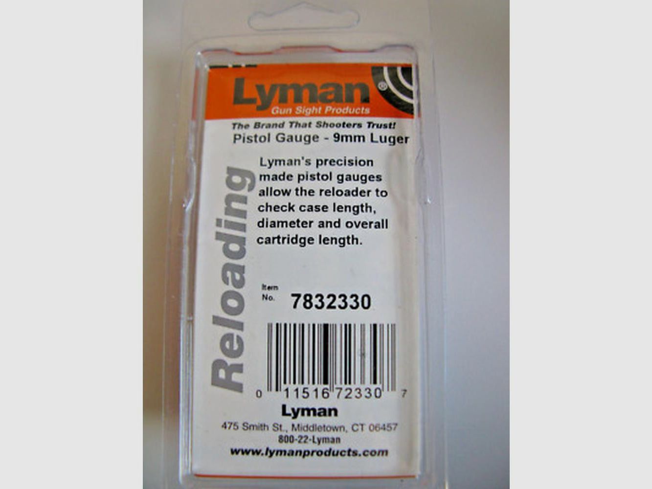 Misuratore di Cartucce Pistol Lyman 9mm Pistol 7832330 - Precisione e Affidabilità - Controllo Ottimale del Caricamento, immagine 5 di 5