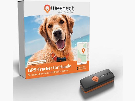 Weenect XS GPS Tracker Hund Black