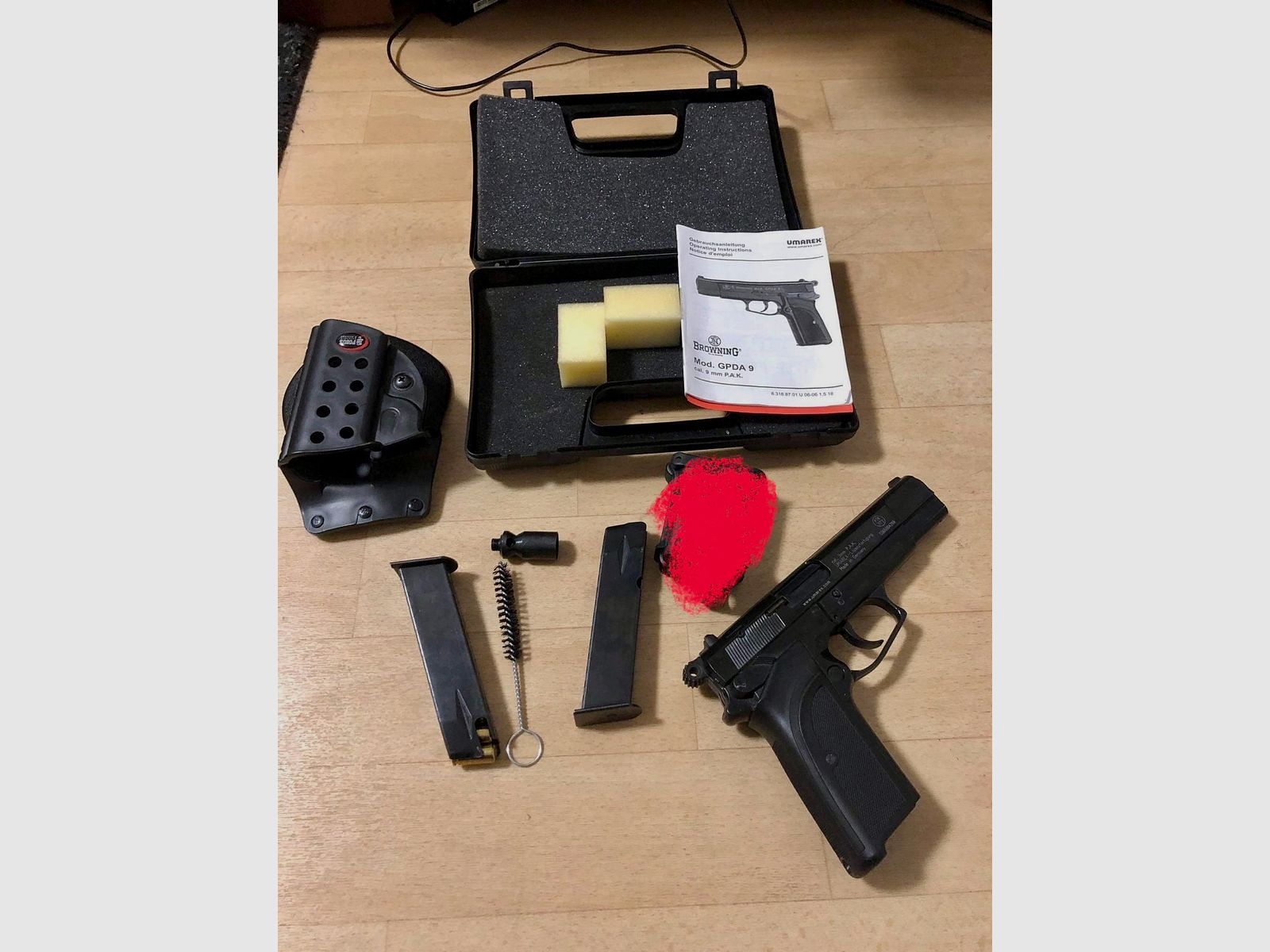 Browning GPDA 9, 9mm P.A.K., Brueniert Schreckschuss