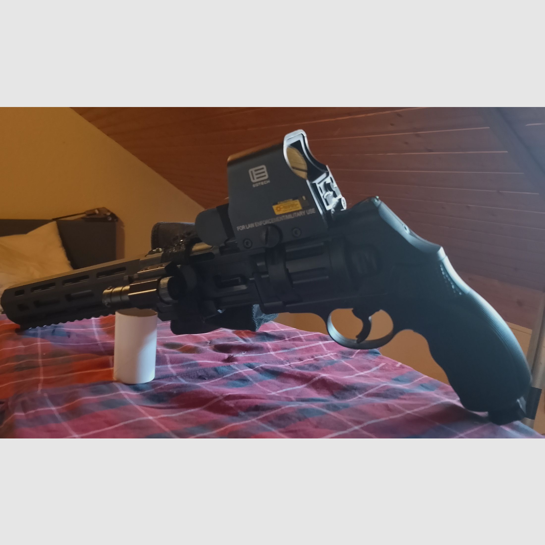 3-9x40 scope op Long T4e HDR50 Tactical Rifle Kit Rot Punkt rubber bullets RAM Paintball Marker Cal .50 Set laser CO2 capsules Revolver Pepper Launcher lange barrel optioneel Holo Visier Red DOT