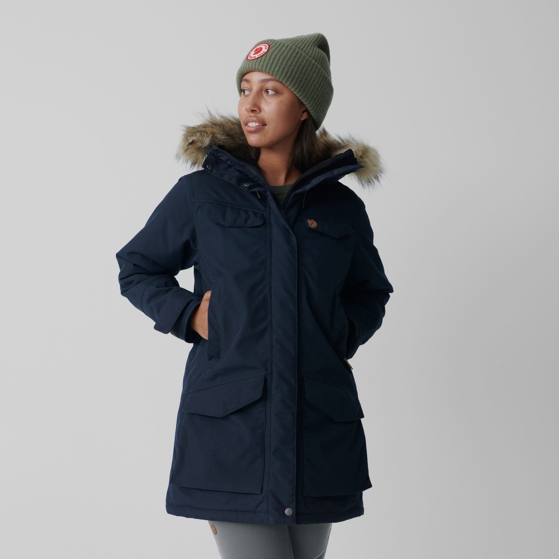 Fjallraven NUUK PARKA W Black Oak, immagine 5 di 14