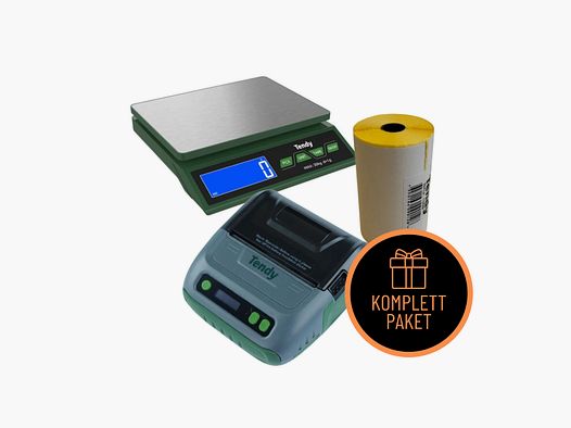 Tendy Wildverwerkingsset 1 (Tafelweegschaal + Etikettenprinter inclusief etiketten)