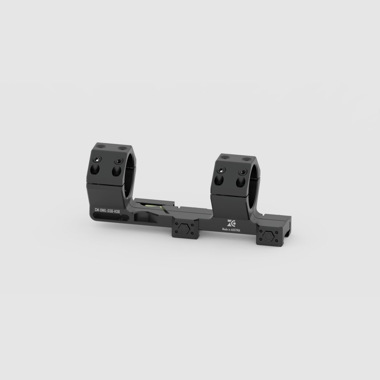 ZCO Zero Compromise Mount BH 38mm with Quick Release Cantilever Mount 0 Mil Black
