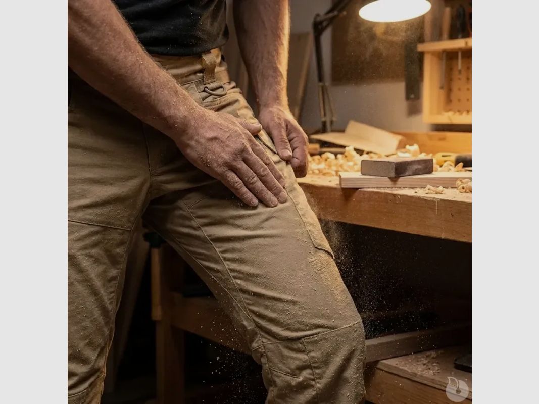Fighter A10® Herrenhose Beige - Ultra-Resistent mit Knieverstärkungen, Bild 5 von 12
