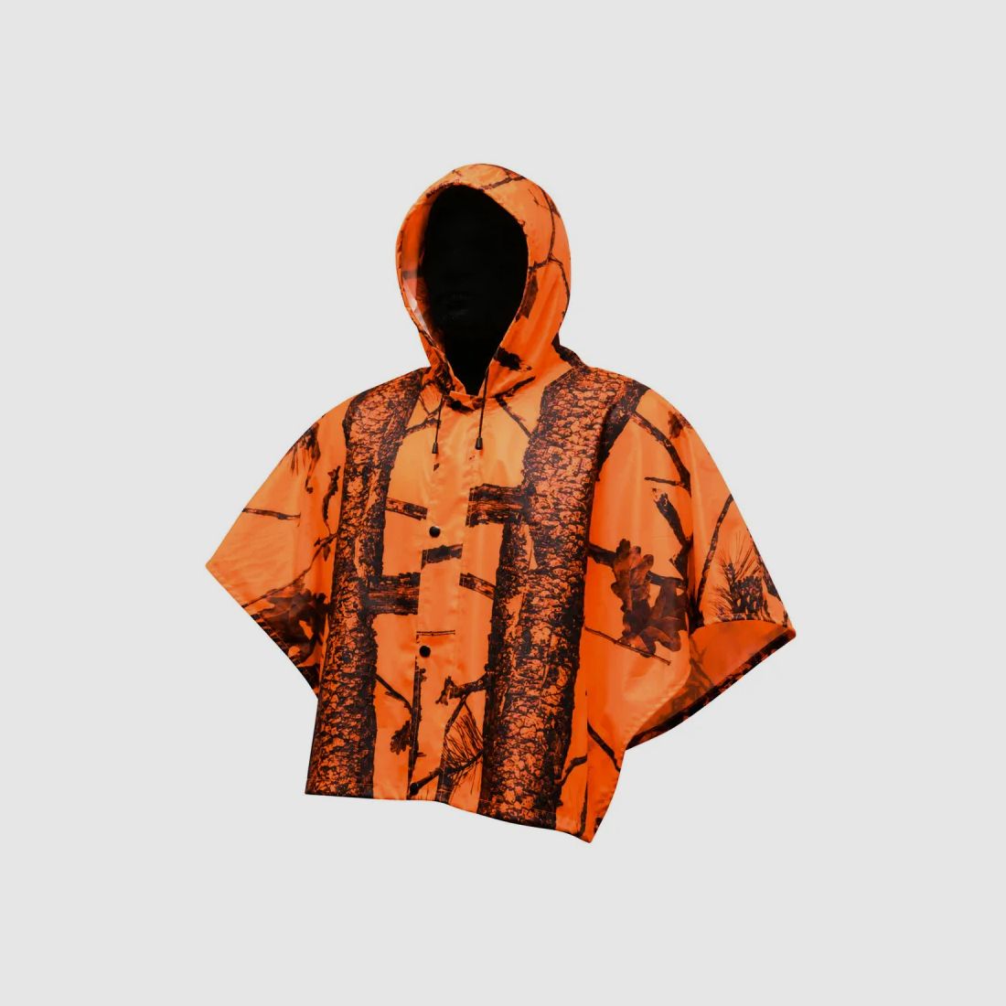 Pélerine de pluie camouflage orange imperméable et coupe-vent, image 2 sur 5