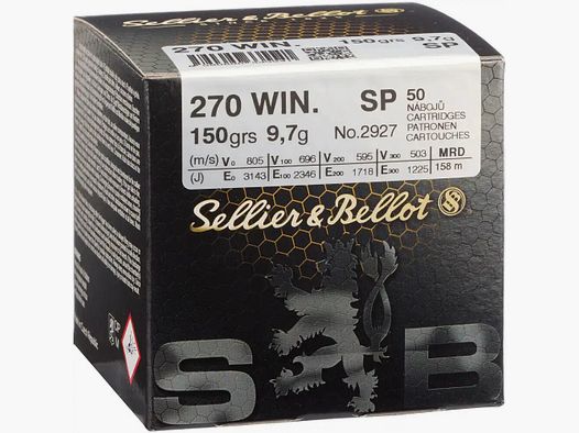 Sellier & Bellot 150grs SP 50stk .270Win