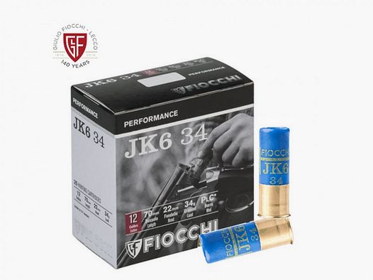 FIOCCHI Patronen JK6 Kal.12 gr.34 pb.5 spezielle Taube