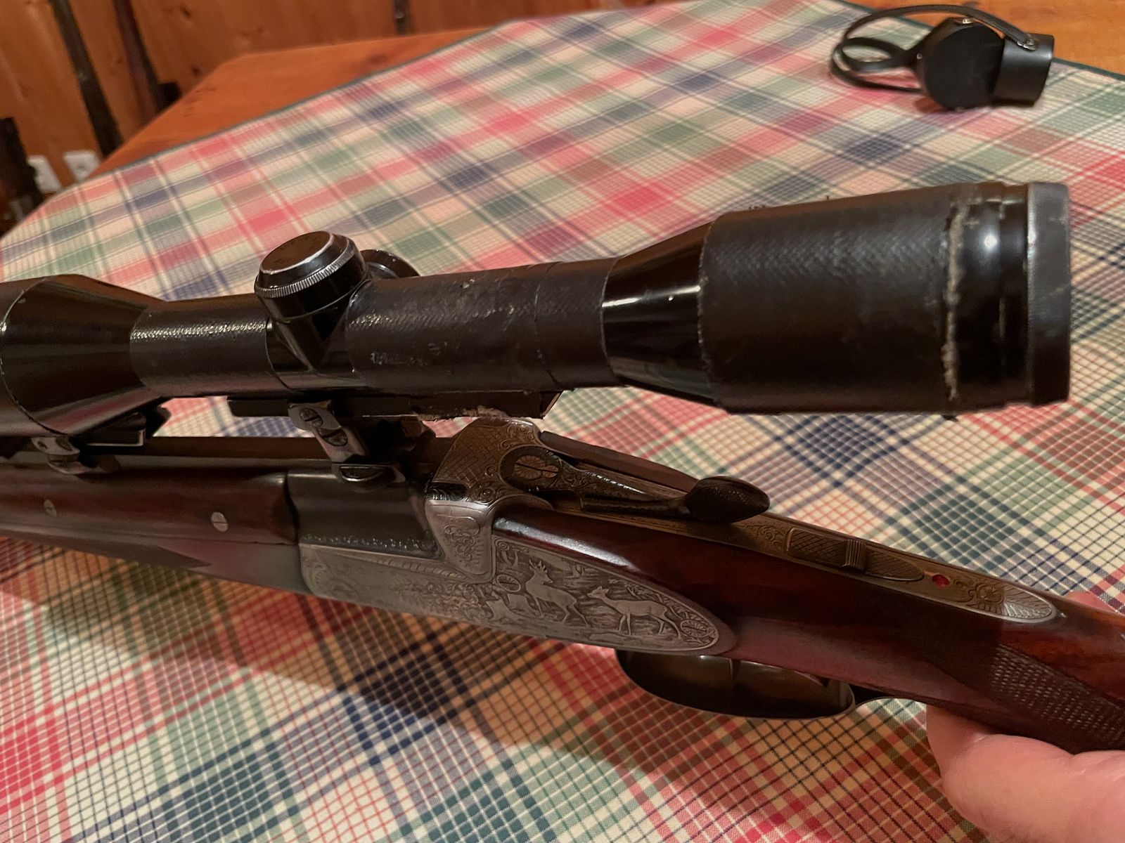 Bockdoppelbüchse Winkler Ferlach im Kaliber 7×57 R / .22 Hornet, Bild 4 von 6