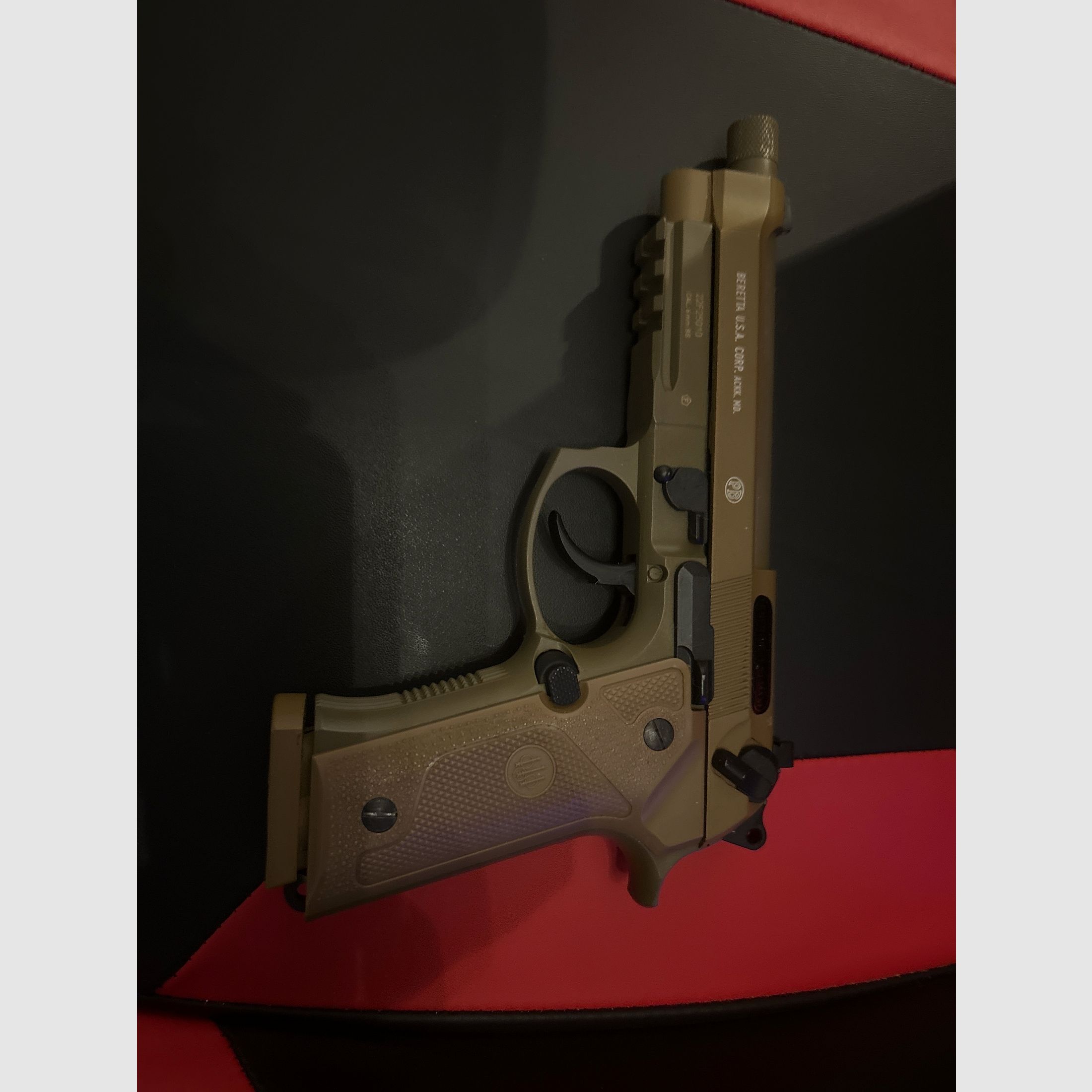 Beretta M9A3 Blowback CO2 Softair Pistole 6 mm, FDE
