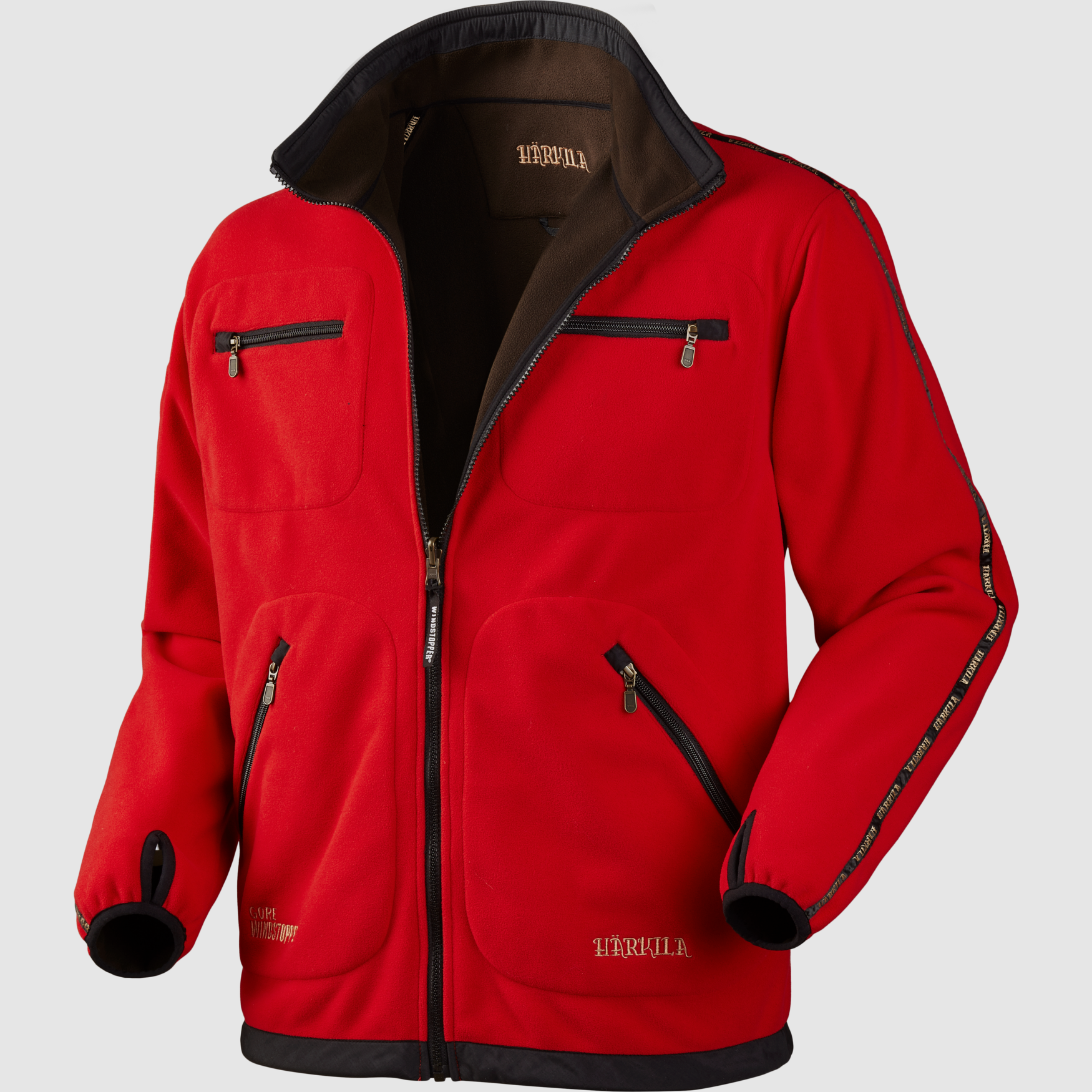 HÄRKILA Kamko Fleecejacke brown/red, Bild 5 von 8
