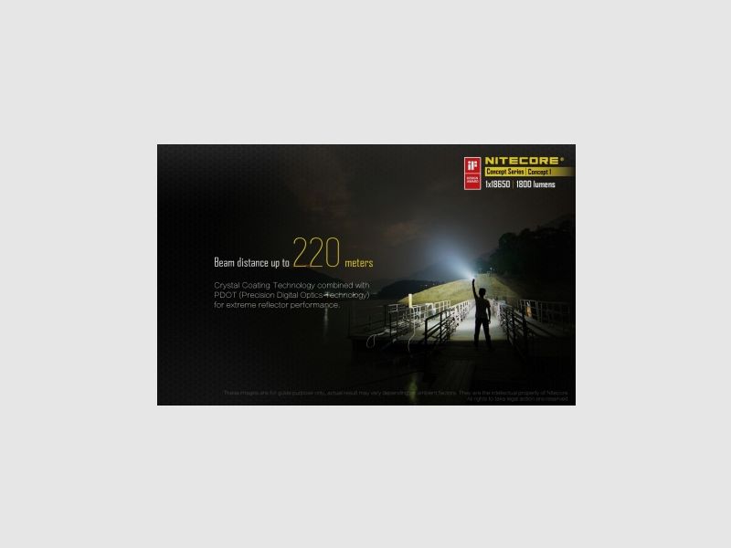 Nitecore Concept 1 LED-Taschenlampe 1800 Lumen, Bild 9 von 16