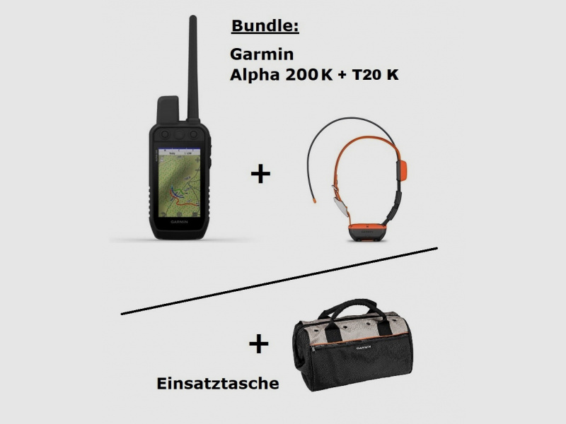 Garmin Alpha 200 K + Alpha T20 K + Tas ... SET!