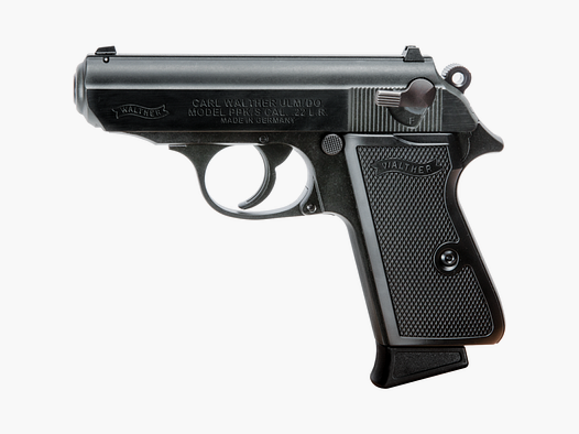 Walther PPK/S, 22 LR, zwart, 10 schoten