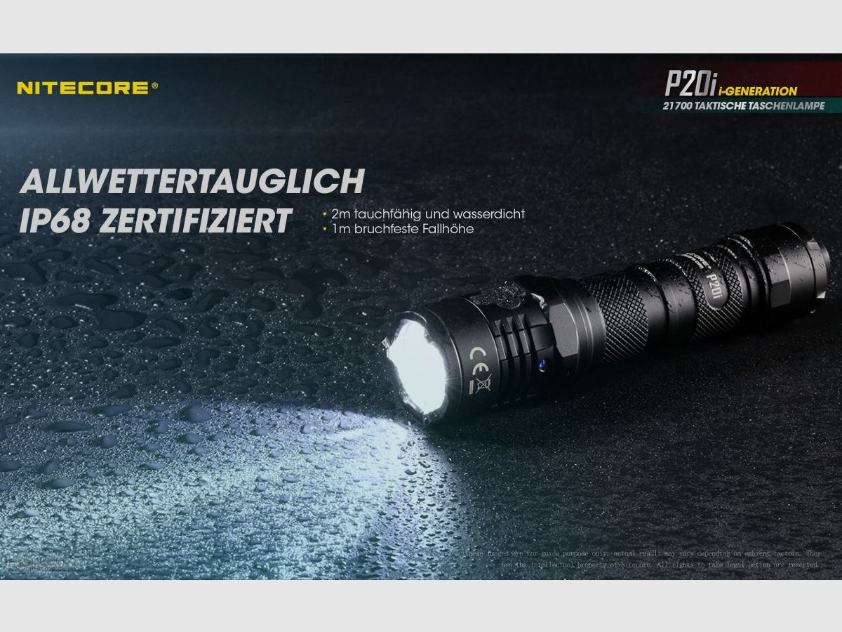 Nitecore P20I flashlight P20i 1800 lumens