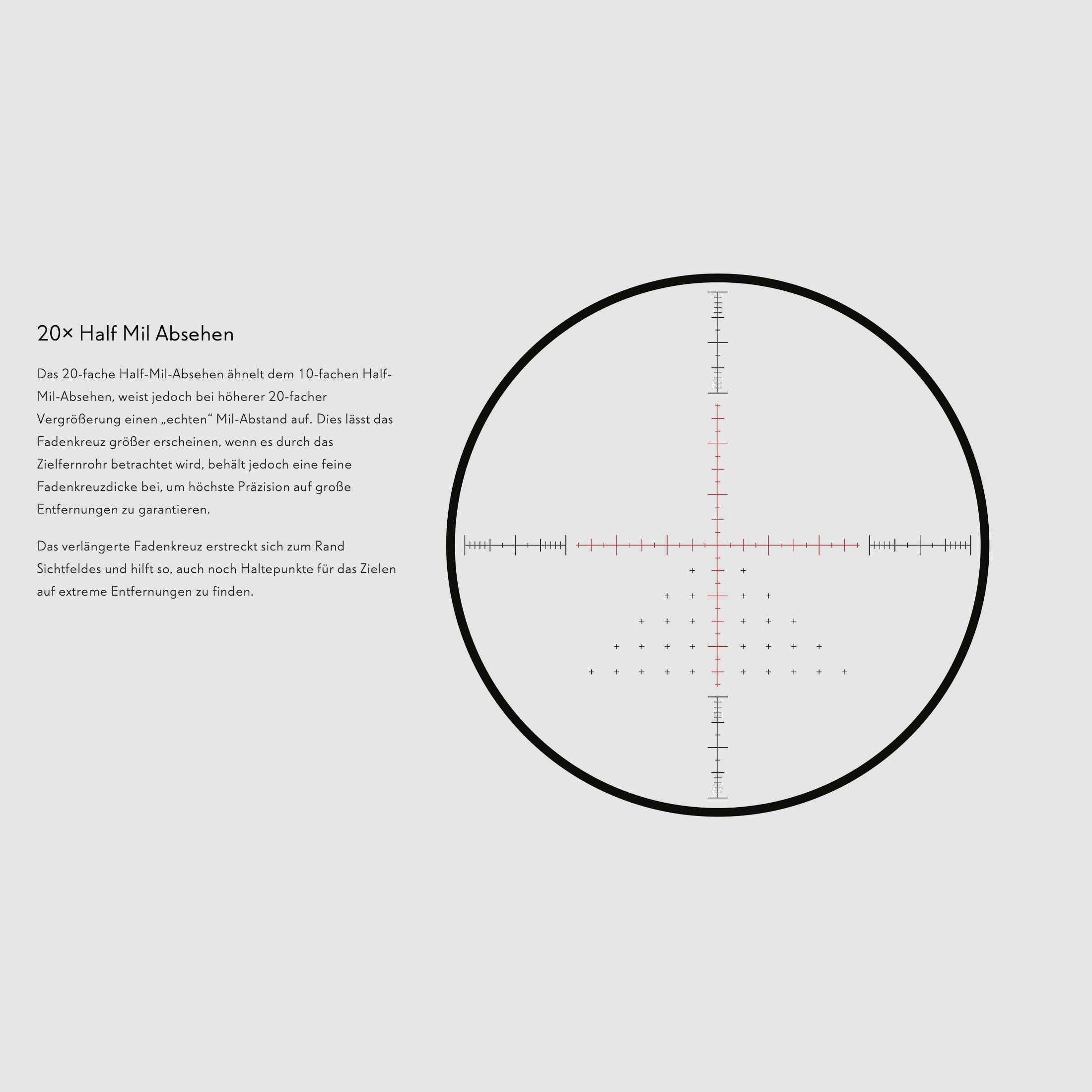 Hawke 17150 Sidewinder 30 SF 6.5-20x44 telescopio 20x HALF MIL