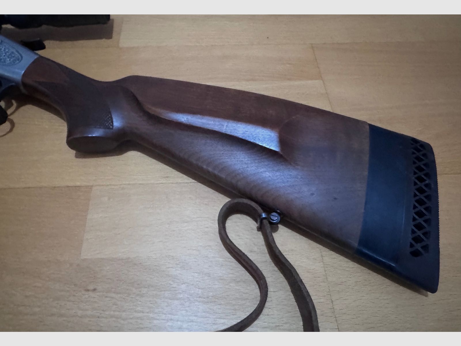 Break-action rifle Rhöner Sportwaffen Weisbach in caliber .22 Hornet with scope Prinzess 3-9x