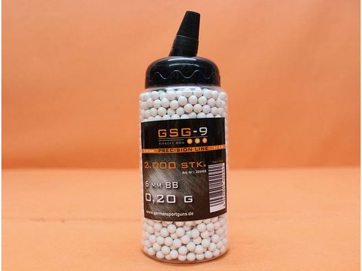 GSG German Sport Guns	 GSG-9 Precision Line 6mmBB  0,20g weiss (204468) VE 2000 Stück (Flasche)