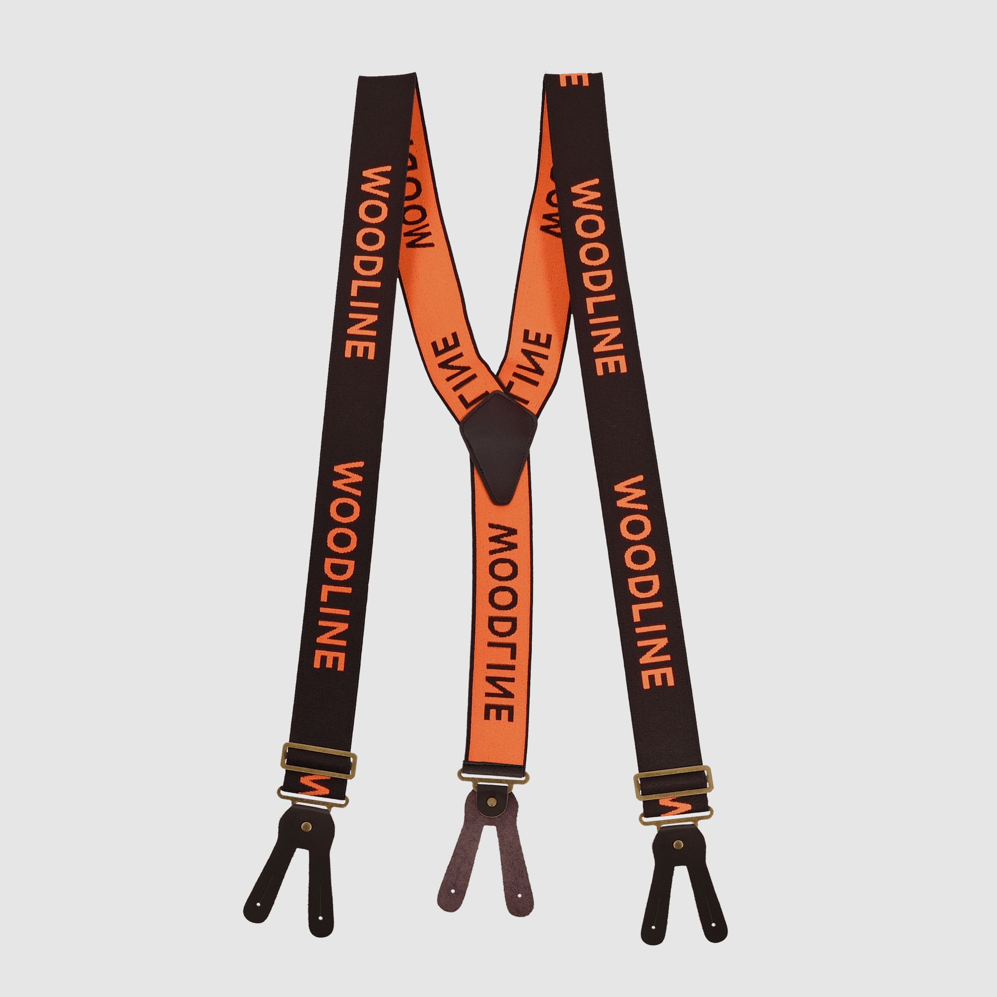 Woodline Bretelles Marron/Orange 50 mm