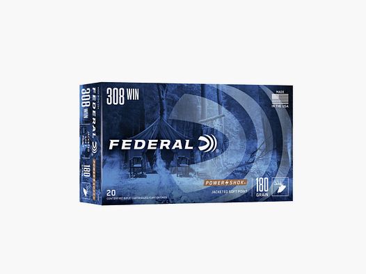 .308 Win FEDERAL POWER SHOK 180gr