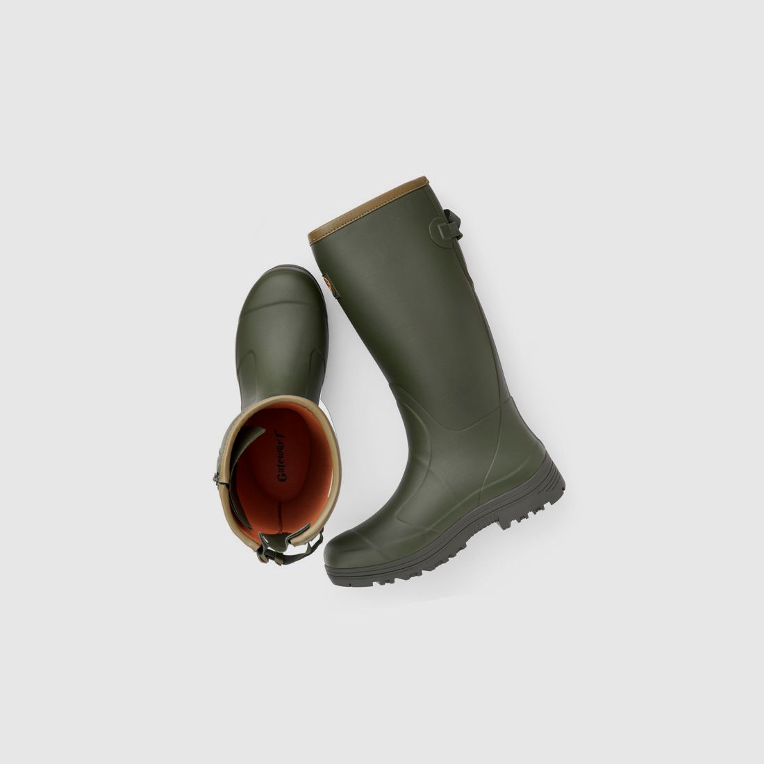 Gateway 1 Pheasant Game botas 18" con cremallera lateral, verde oliva oscuro, imagen 6 de 12