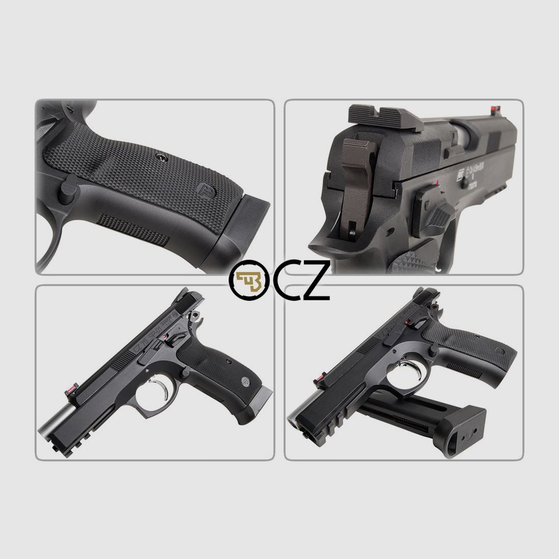 CO2 Pistole CZ SP-01 Shadow Blowback Vollmetall Kaliber 4,5 mm BB (P18)