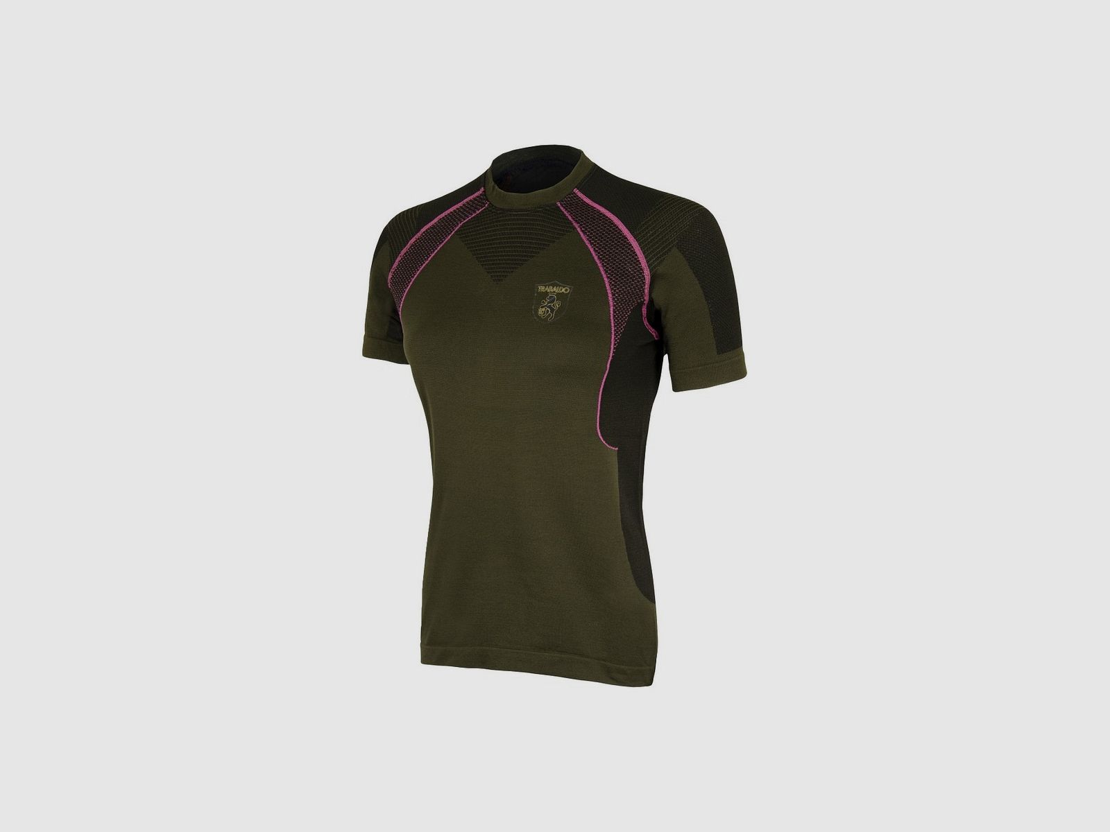 Trabaldo Dames Technisch Shirt Gaia Groen met Fuchsia Inzetten, afbeelding 1 van 2