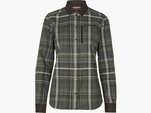 Härkila Pajala L/S Shirt Donna Olive check XL
