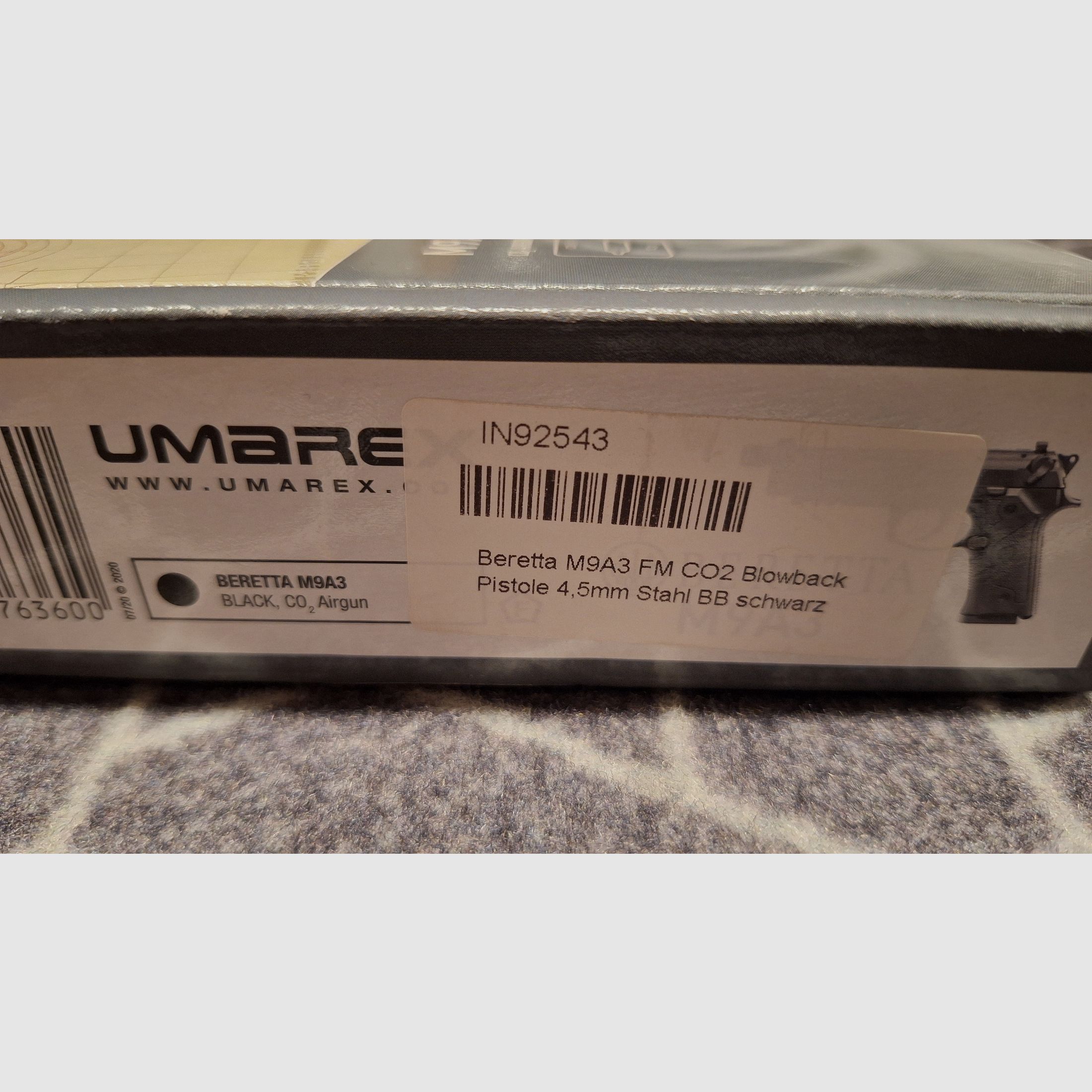 Beretta M9A3 FM CO2 4,5mm BB Blowback schwarz