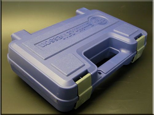 S&W Waffenkoffer fr Kurzwaffen ber 6"-Zoll, Kunststoff "BLAU" New Generation blau" BIG-SIZE"