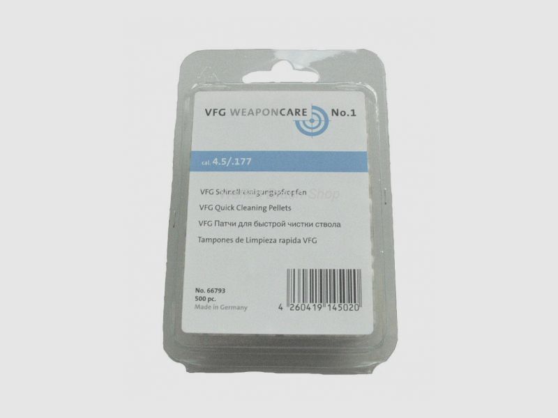 VFG-Schnellreinigungspfropfen, No. 66793, Kal. 4,5 mm