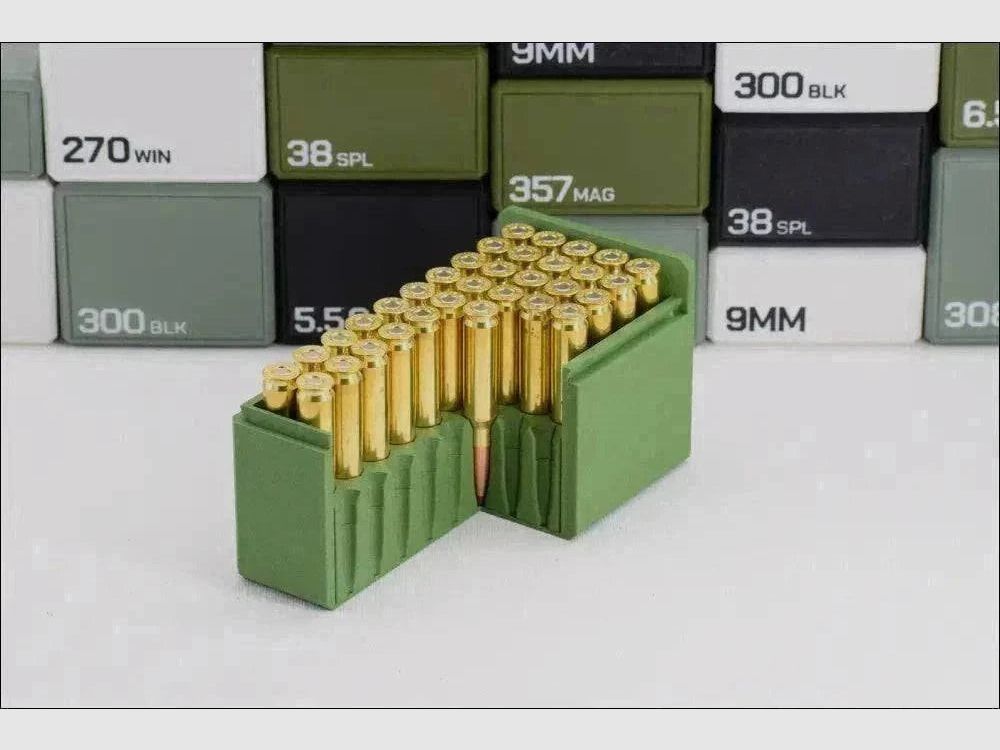 Filamelt Munitionsbox / .50 Beowulf / ‘Schiebedeckel’ / Patronenbox, Ammo Box