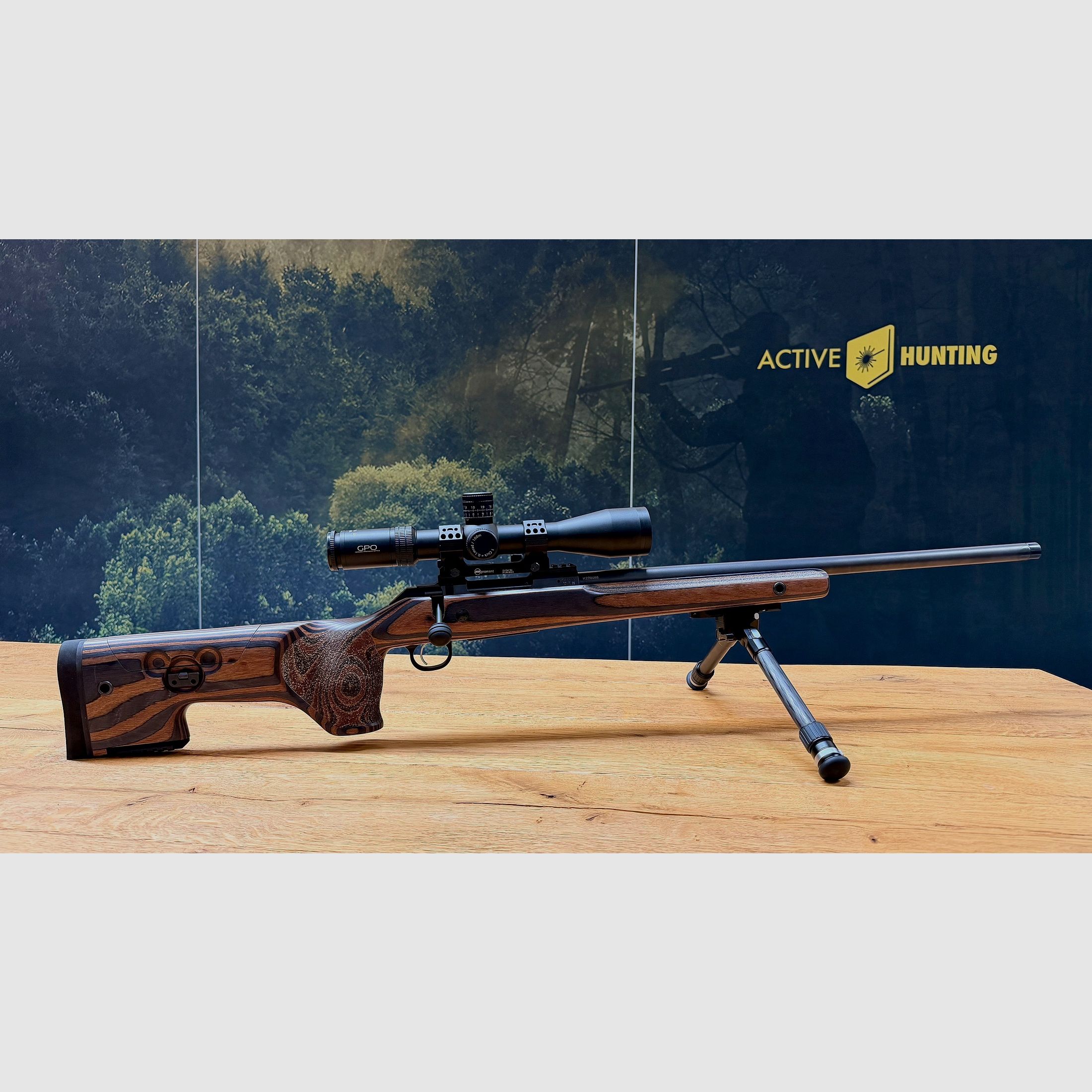 CZ 600+ Range / .308Win / inkl. GPO Spectra 6x 4,5-27x50i & MAK Blockmontage mit Vertikalhebel & Gunwerks Elevate Bipod