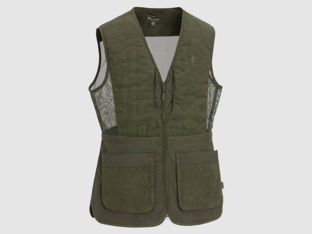 Pinewood Cadley Shooting Vest Damen Mossgreen