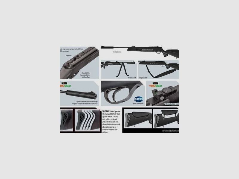 Hatsan Mod 125 Sniper Carabina de aire comprimido 6,35 mm, imagen 9 de 15