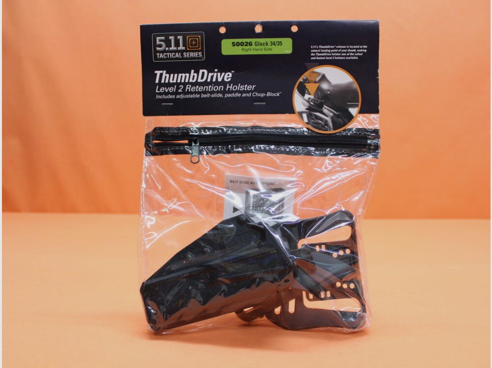 5.11 5.11 ThumbDrive Holster (50026) 019 Black: Glock 34/35 rechtshand schwarz