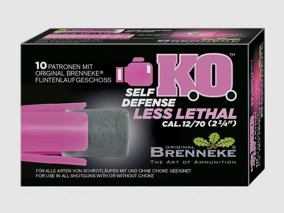 Brenneke 12/70 KO Defensa Personal 9,1g/140grs.