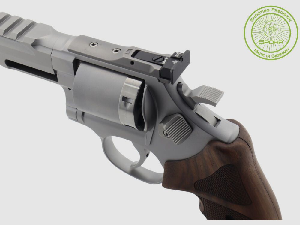 Spohr L562 Tactical Division Stainless Revolver with interchangeable cylinder 9mm Made in Germany