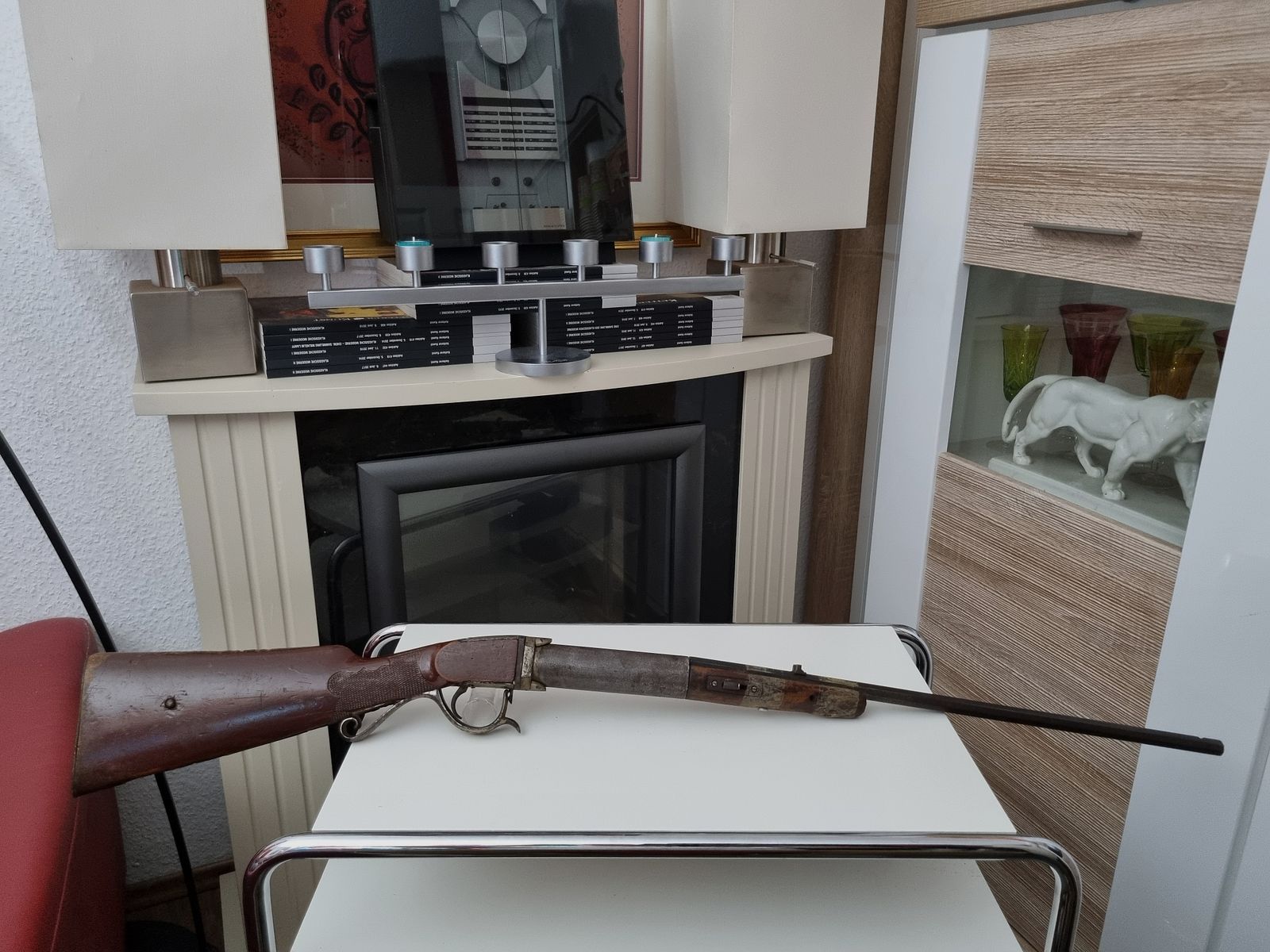 Antique air rifle presumably Oscar Wills