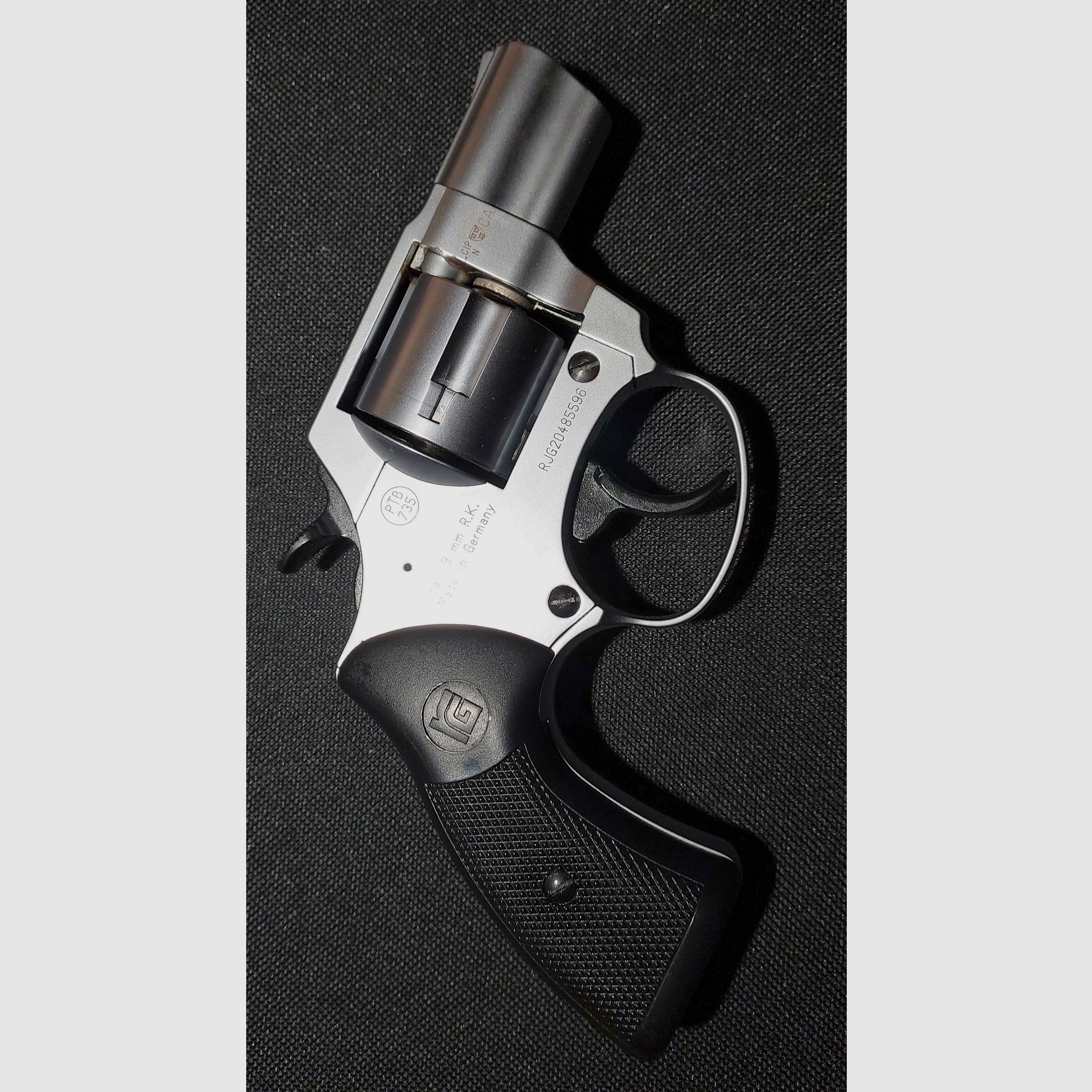 Röhm RG 59 revolver d'alarme en aluminium chrome 9 mm R.K. (PTB 735)