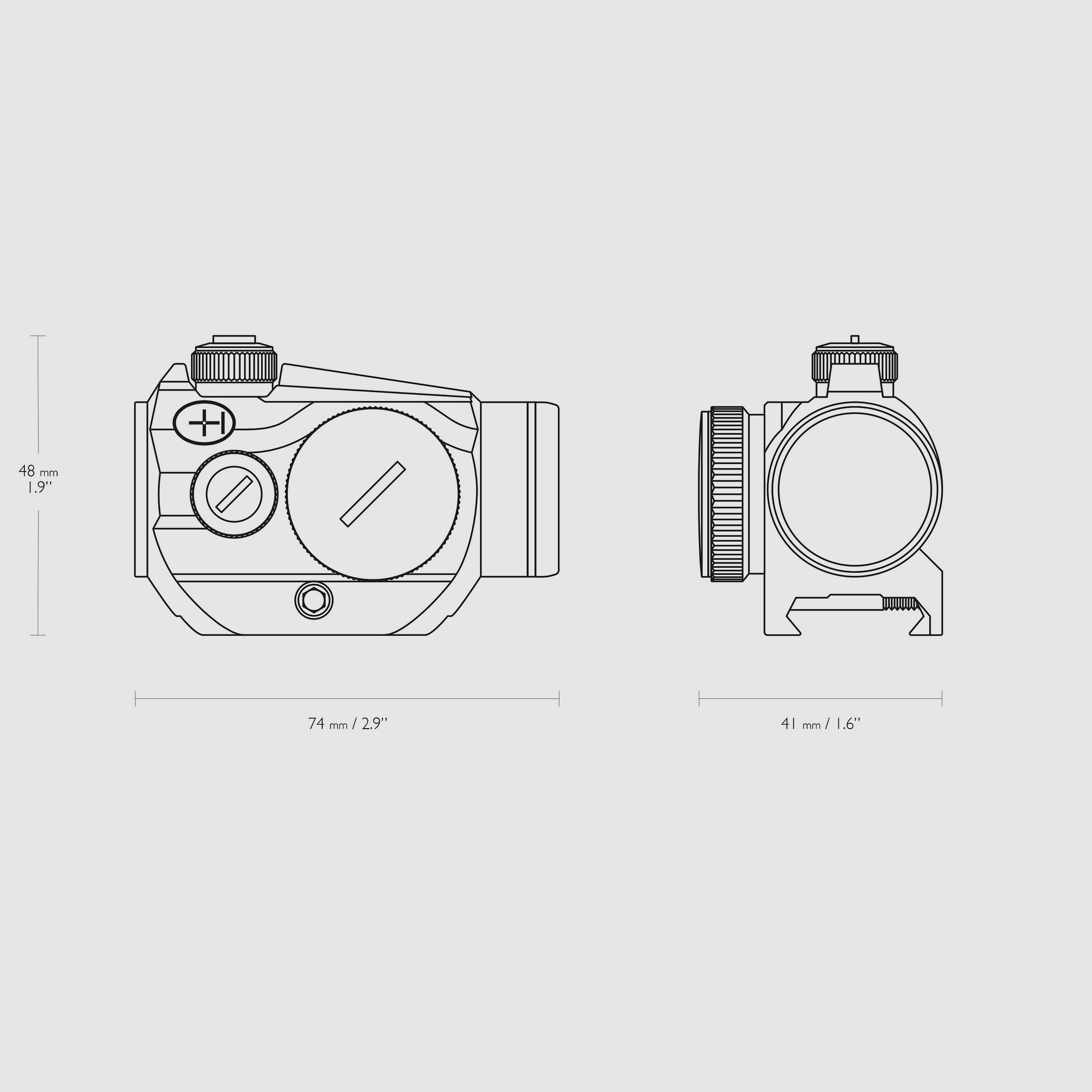 HAWKE Rotpunktvisier 12102 Vantage 1x20 Weaver 3 MOA