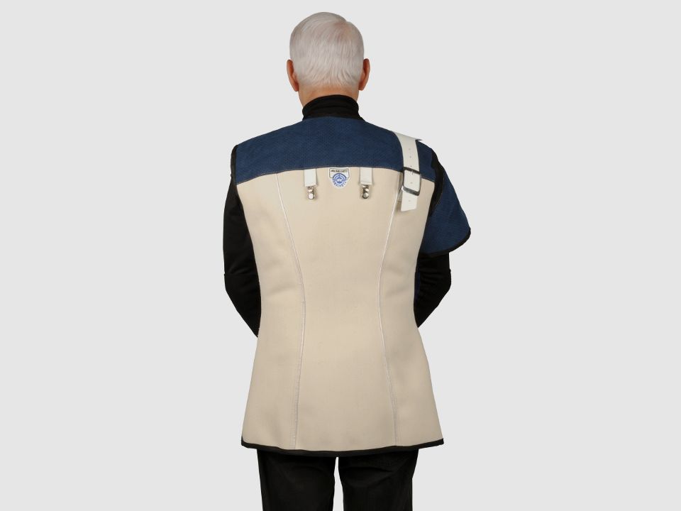 AHG-Anschütz Auflageweste Club Schießjacke Leinen, Bild 2 von 3