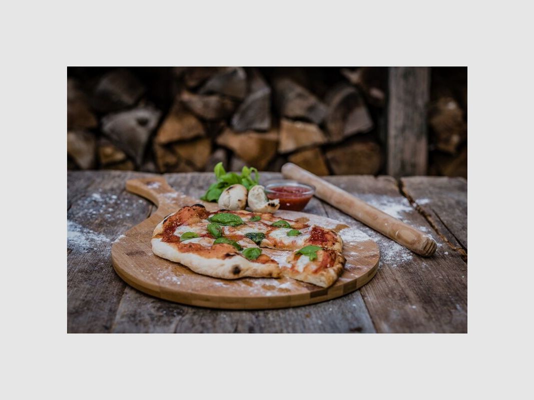 Grillfürst Pizzabrett Bambus 33 cm