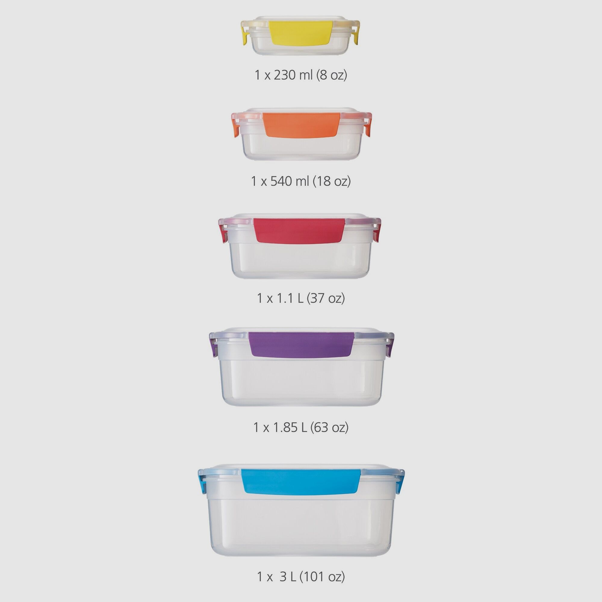 Set di contenitori per alimenti Nest™ Lock, immagine 3 di 5