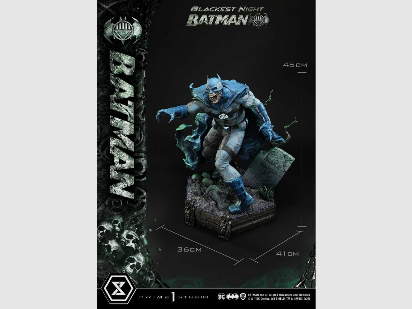 Batman Premium Masterline Series Statue Batman Blackest Night Version 45 cm | 43111