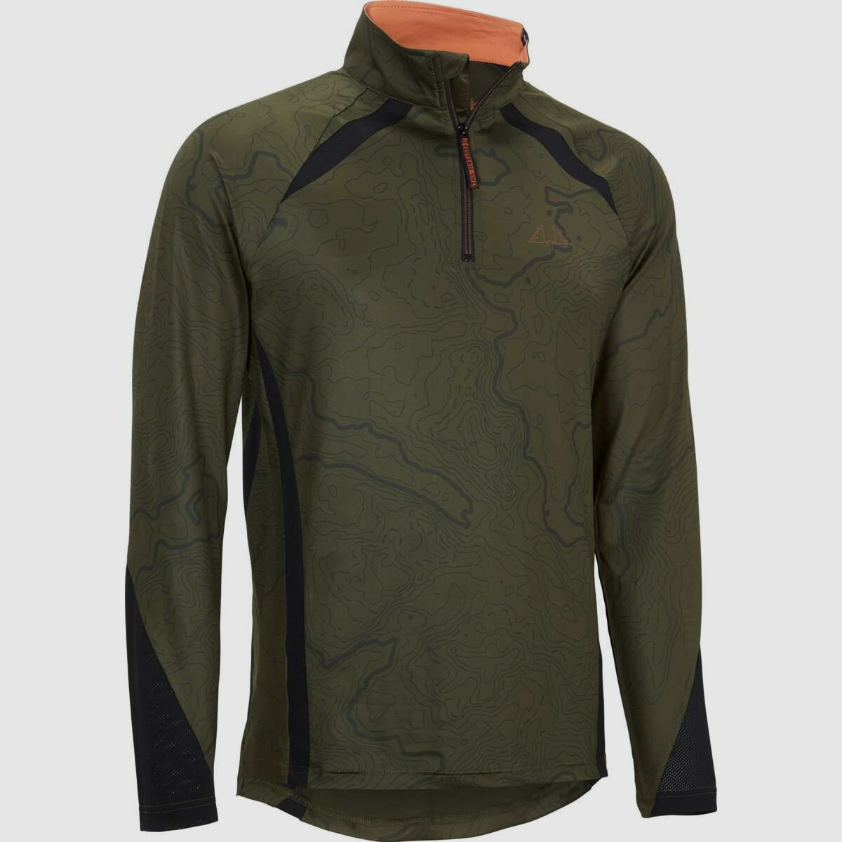 Swedteam Alpha Antibite Pullover mit halbem Reißverschluss Bedruckt Grün XS